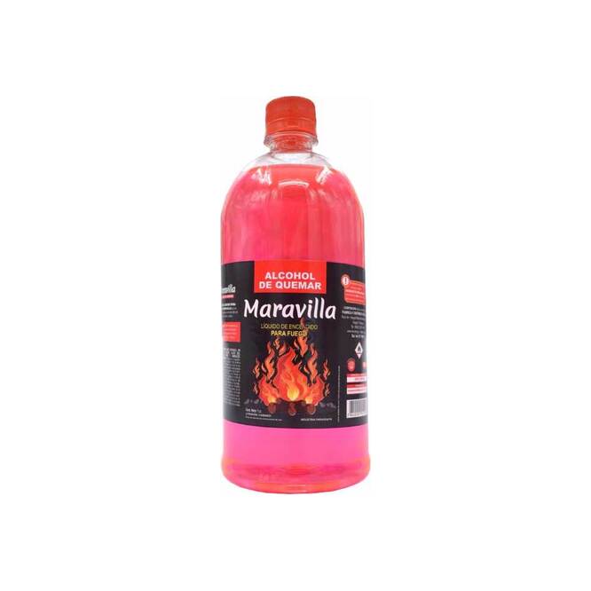 Alcohol de quemar en botella descartable Maravilla 1 litro