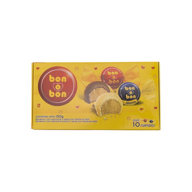 Bombones chocolate blanco paquete Bon o Bon 10 unidades