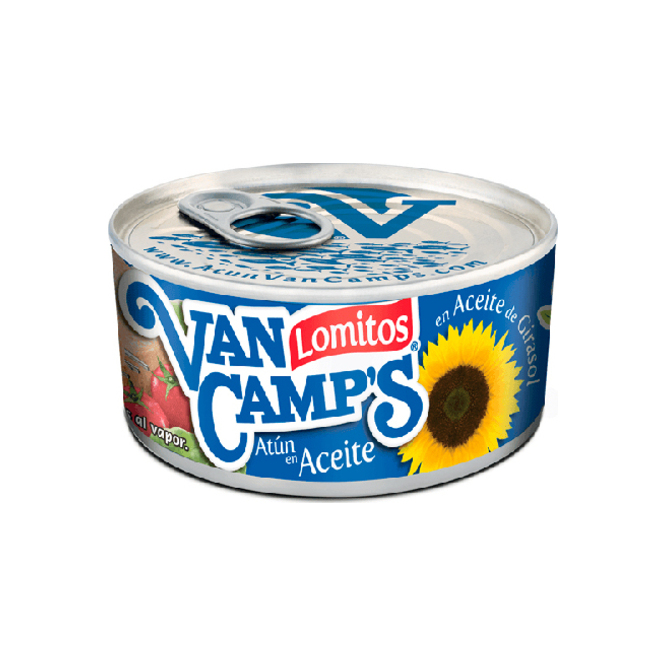 Lomitos de atún en aceite de girasol Van Camps 160 gramos
