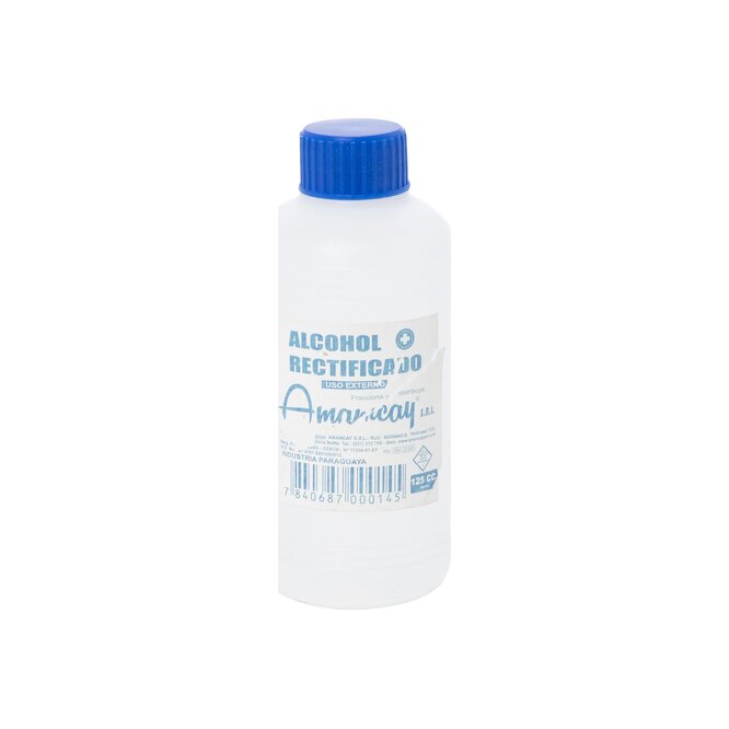ALCOHOL RECTIFICADO 125 ML AMANCAY FRASC