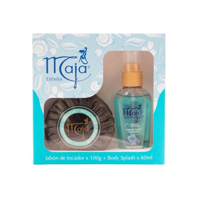 JAB TOC AQ TURQ 100GR/BODY SPLA 60ML MAJ