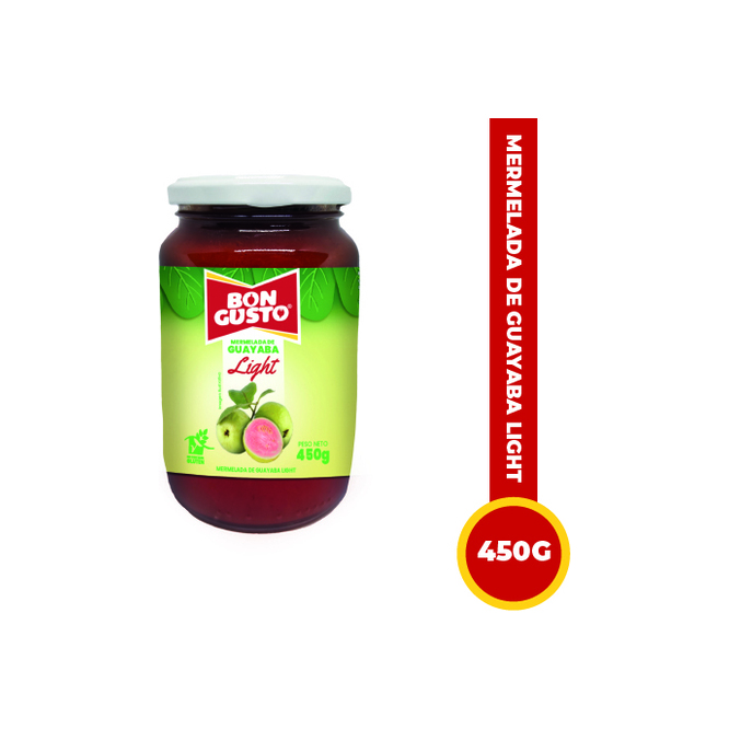 MERMELADA D/GUAYABA BON GUSTO LIGHT 450G
