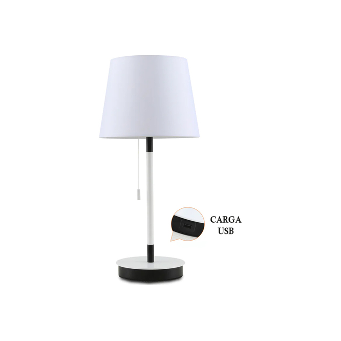 Lámpara para escritorio 24X24 cm carga USB Colineal