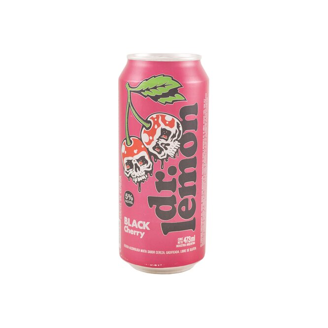 Bebida alcohólica gasificada sabor cereza Dr. Lemon 473 ML