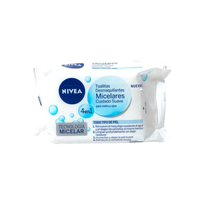 TOALLITAS DESMAQ MICELLAIR 3EN1NIVEA 25U