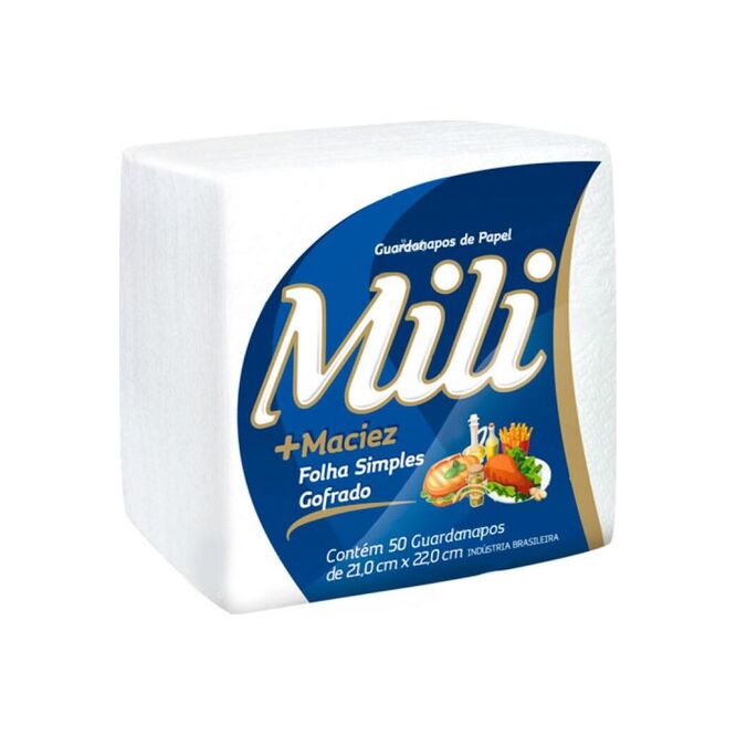 Servilleta de papel 21x22 cm Mili 50 unidades