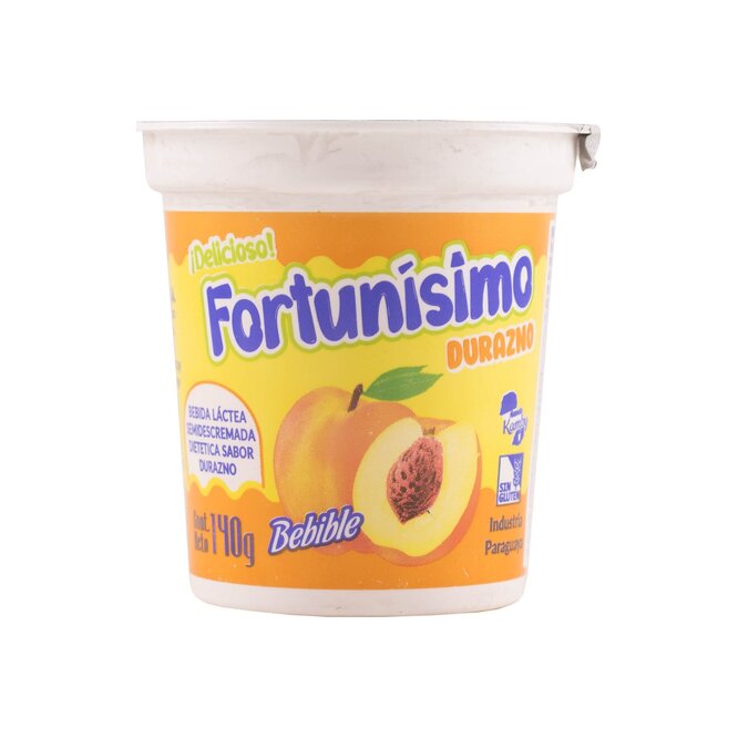 Bebida Láctea Semidesnatada Durazno Fortunísimo 140 gramos