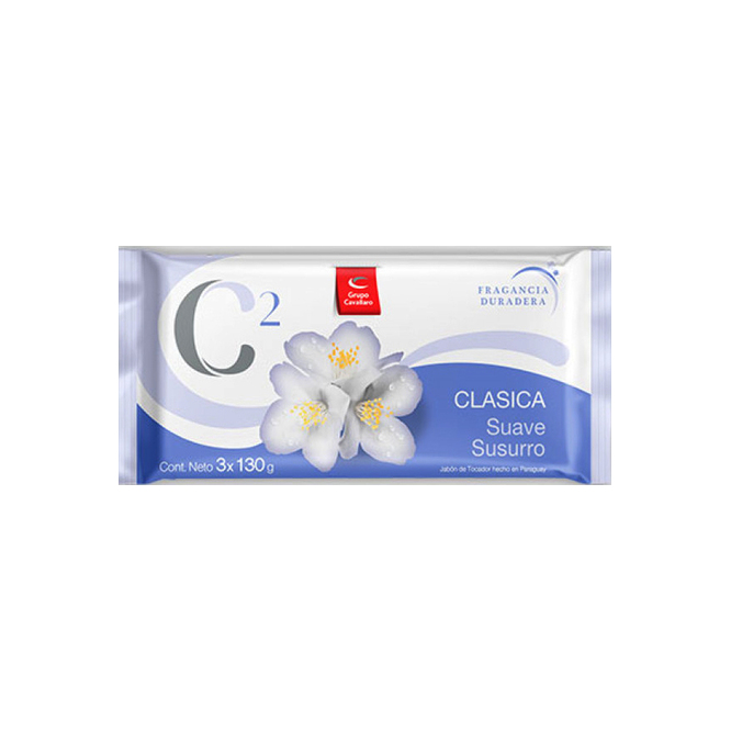 Jabón de tocador clásica pack 3 unidades C2 130 gramos