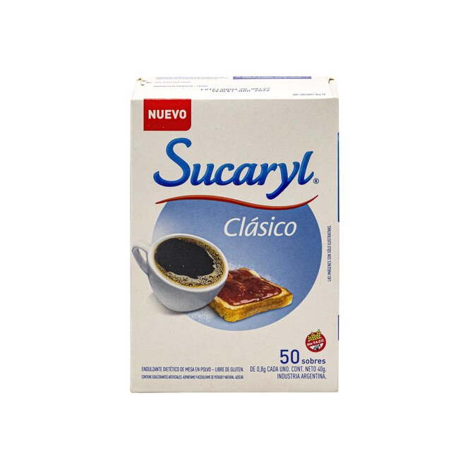 Edulcorante en Polvo en Sobre Sucaryl 50 unidades