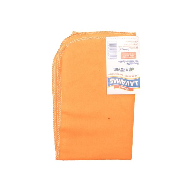 FRANELA NARANJA LAVAMAS