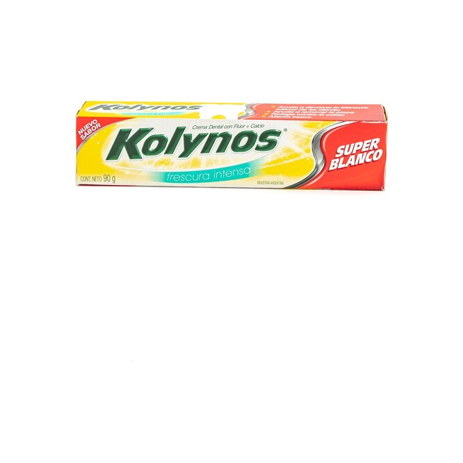 Crema dental super blanco Kolynos 90 gramos