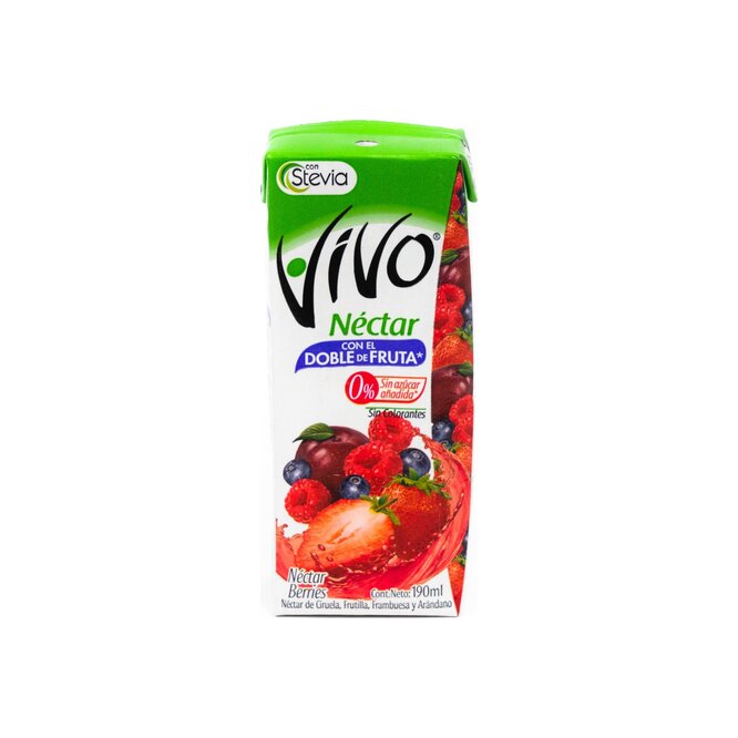 Jugo Néctar de berries En tetra Vivo 190 ML