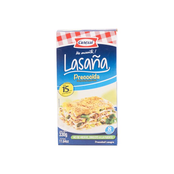 Lasaña precocida Carozzi 330 gramos