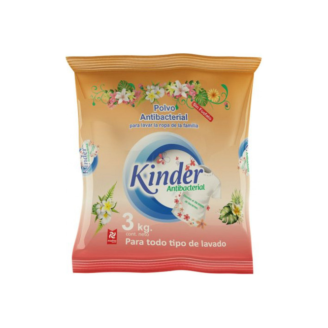 Jabón en Polvo antibacterial Kínder 3 kilos