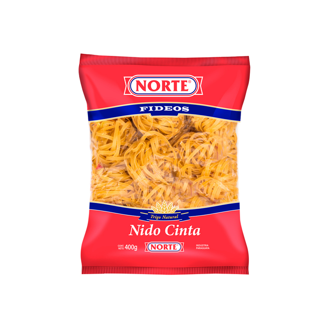 Fideo nidos cinta paquete Norte 400 gramos