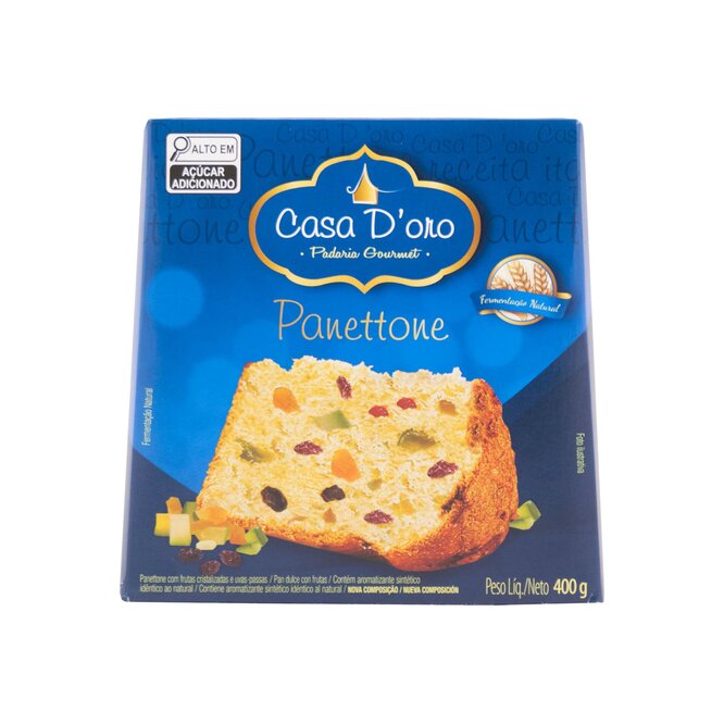 PANETTONE CON FRUTAS CASA D'ORO 400GR