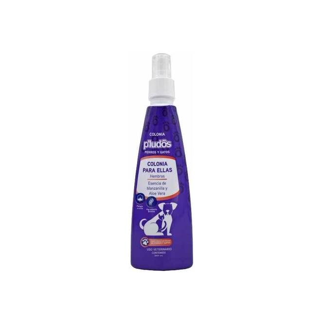Colonia para perros y gatos hembras en spray Peludos 220 ml