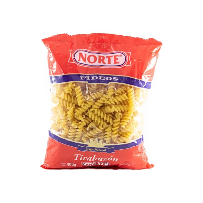 Fideo tirabuzón paquete Norte 400 gramos