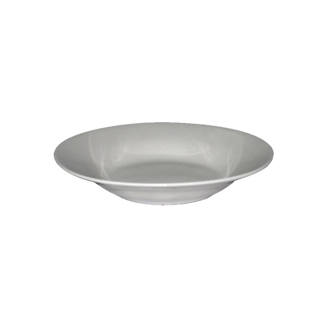 Plato hondo de cerámica blanco ref. 023SP090w zibo 22cm