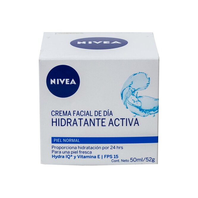 Crema facial hidratante activa Nivea 50 ml