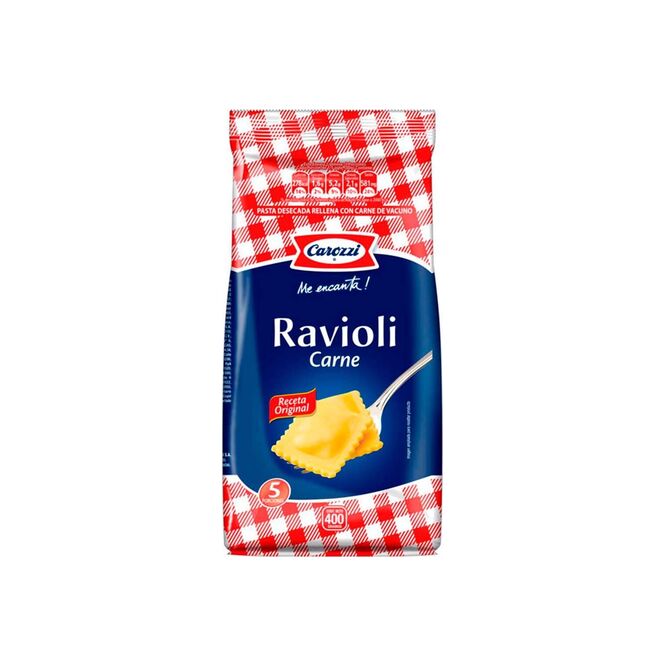 Pasta ravioli carne Carozzi 400 gramos