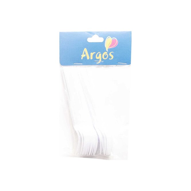 TENEDORCITOS ARGOS X 18 UNIDADES BLANCO