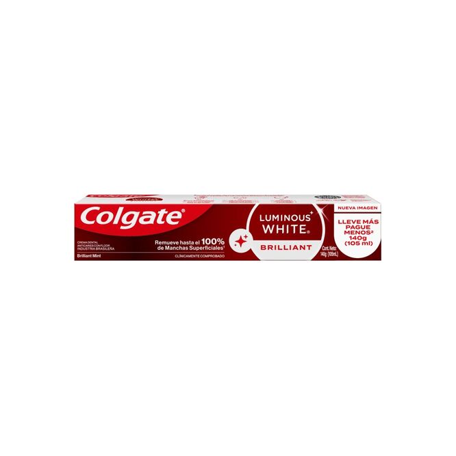 Crema dental Luminous White Colgate 140 gramos