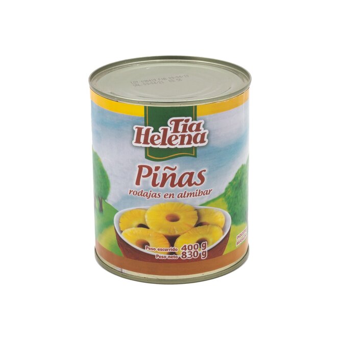 Piñas en rodajas en almíbar Tía Helena 400 gramos