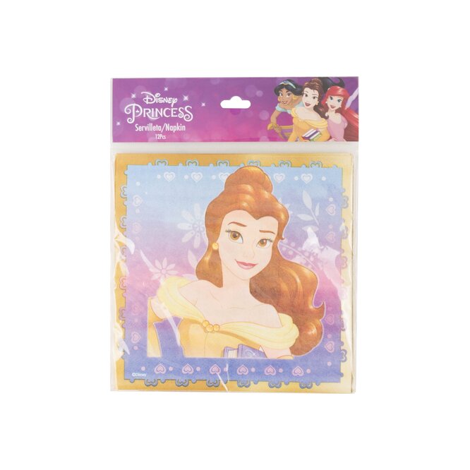 SERVILLETAS DCUMPLEAÑOS PRINCESAS 12UN
