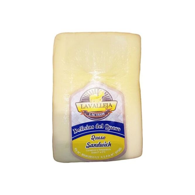 Queso sándwich La valleja por kilo