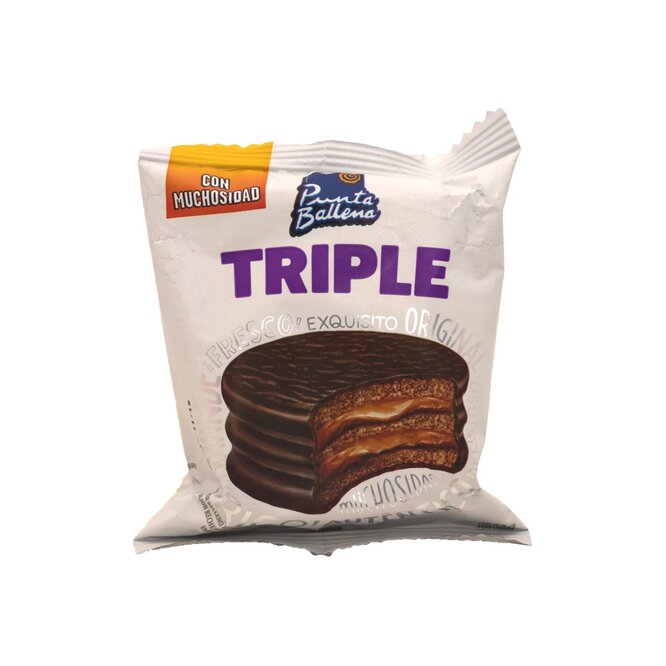 ALFAJOR NEGRO TRIPLE PUNTA BALLENA 60GR
