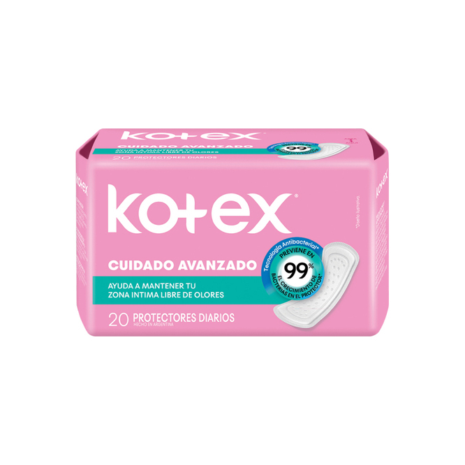 PROTECTORES DIARIOS KOTEX ANTIBACT 20UN