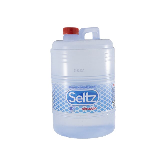 Agua mineralizada sin gas Seltz 10 litros