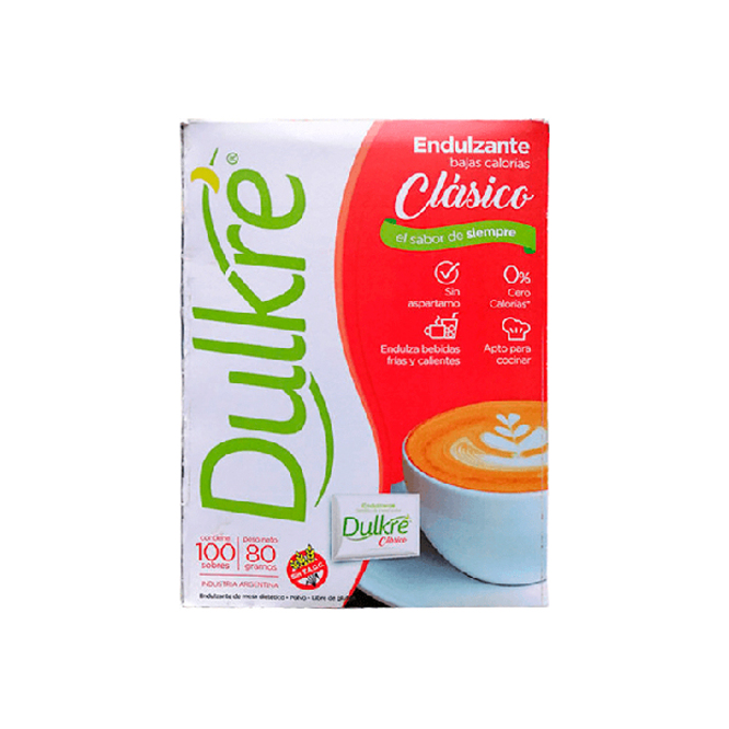Edulcorante en sobre Dulkre 100 unidades