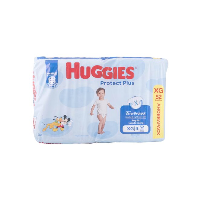 PAÑAL DESEC HUGGIES PROTECT PLUS XG 52UN