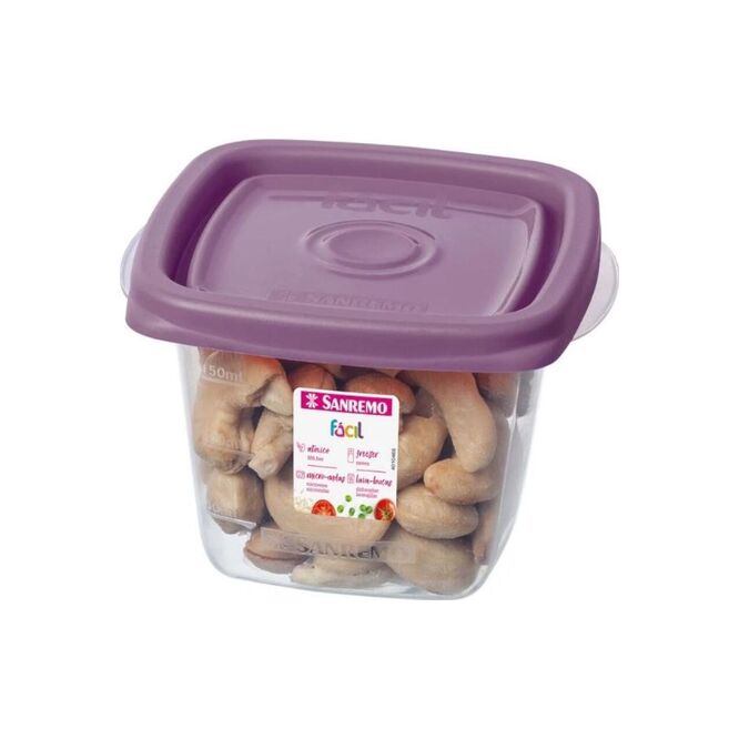 Pote plástico cuadrado refs120 San Remo 200 ml