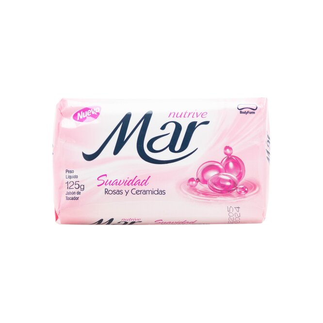 Jabón de tocador suavidad barra Mar 125 gramos