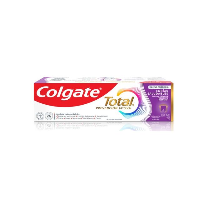 Crema dental encías reforzadas total 12 Colgate 90 gramos