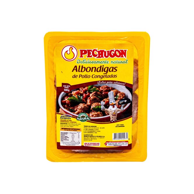 ALBONDIGAS PECHUGON COND CONG X UN 500GR