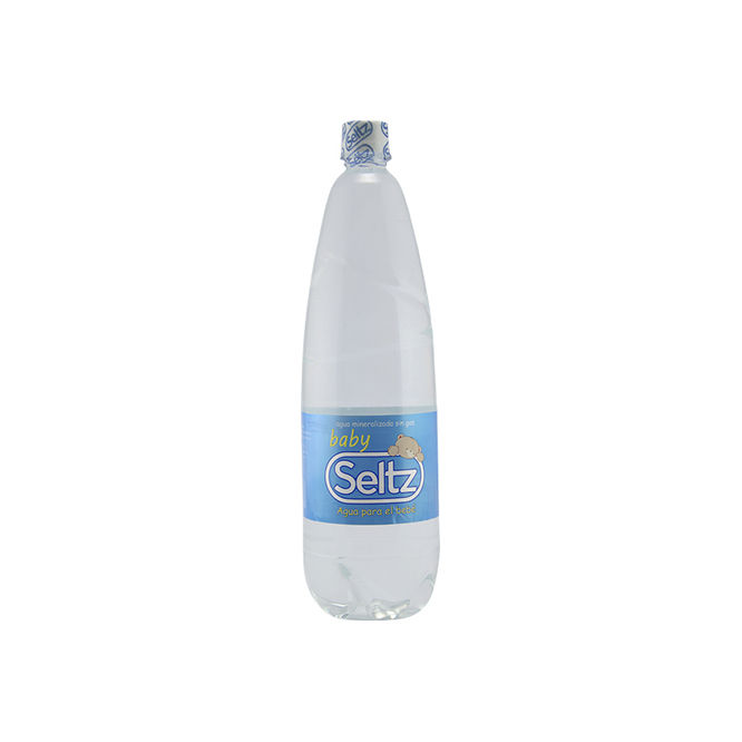Agua mineral baby sin gas botella descartable Seltz 1,5 litros