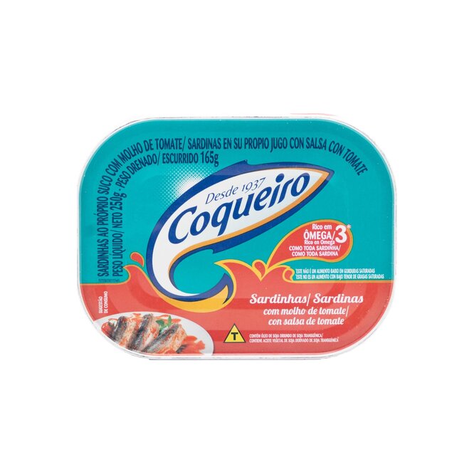 Sardina en Salsa de Tomate Coqueiro 250 gramos