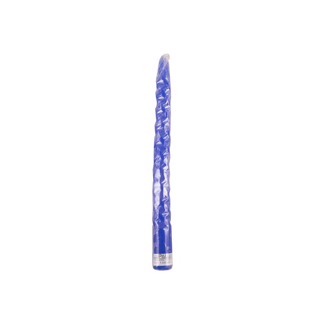 Vela torneada azul Lupaluz 1 unidad