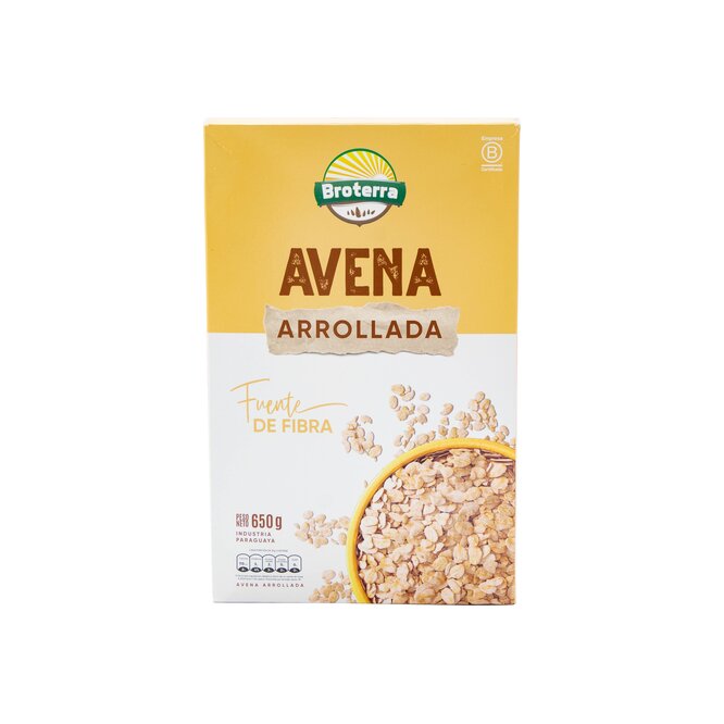 Avena arrollada en caja Broterra 650 Gramos