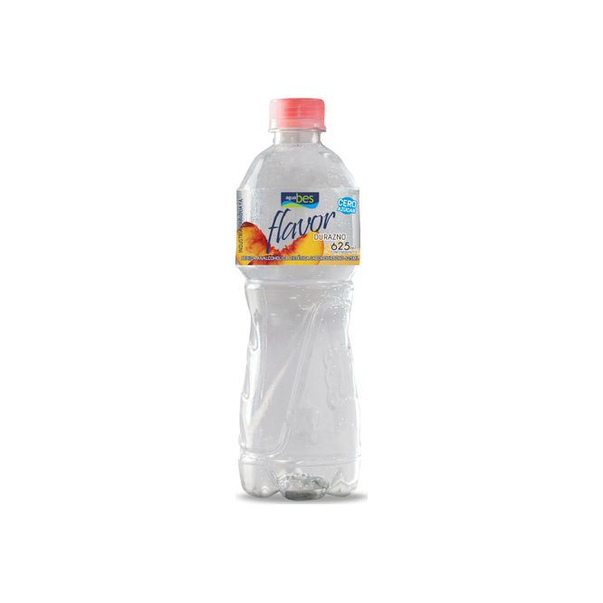 Agua mineral flavor durazno botella Bes 625 ml
