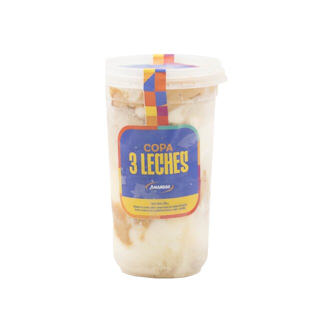 Copa 3 leches Amandau 200 gramos