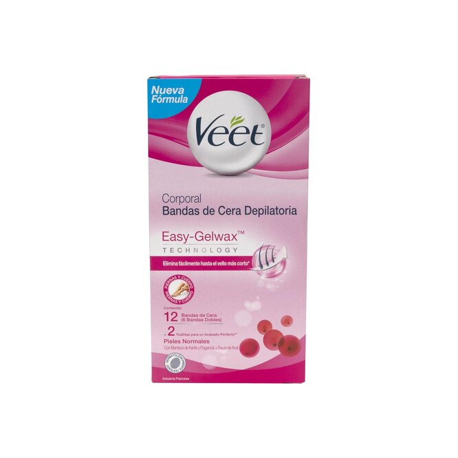 BANDA DEPILATORIA VEET PIEL NORMAL 12 UN