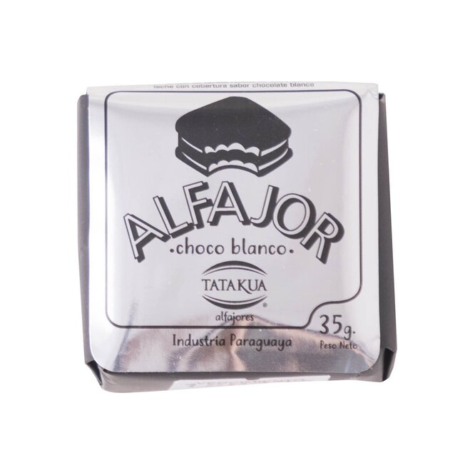 ALFAJOR CHOCO BLANCO 35 GR TATAKUA