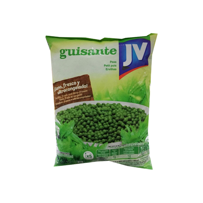 Arvejas congeladas verdes en paquete Jv 1 kilo