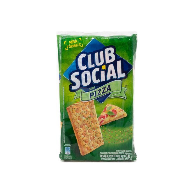 Galletitas sabor pizza por 6 unidades Club Social 26 gramos