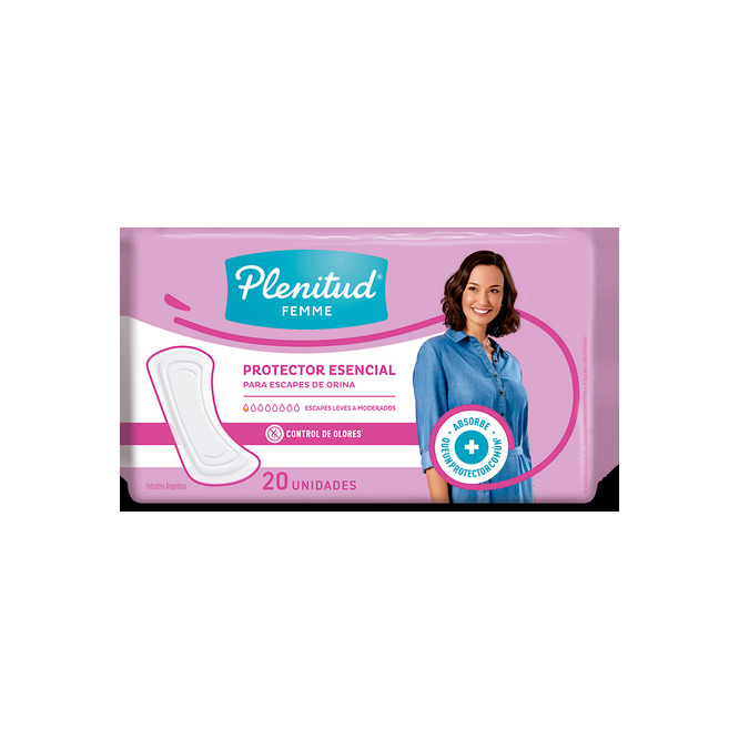Protector Femenino Esencial Plenitud Femme 20 unidades